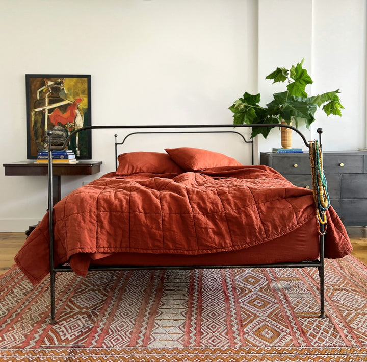 Terra Cotta Coverlet 8" Large Squares