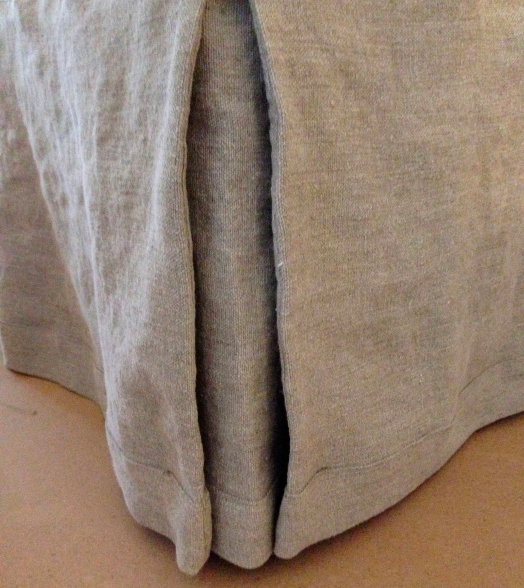 linen bedskirt flax