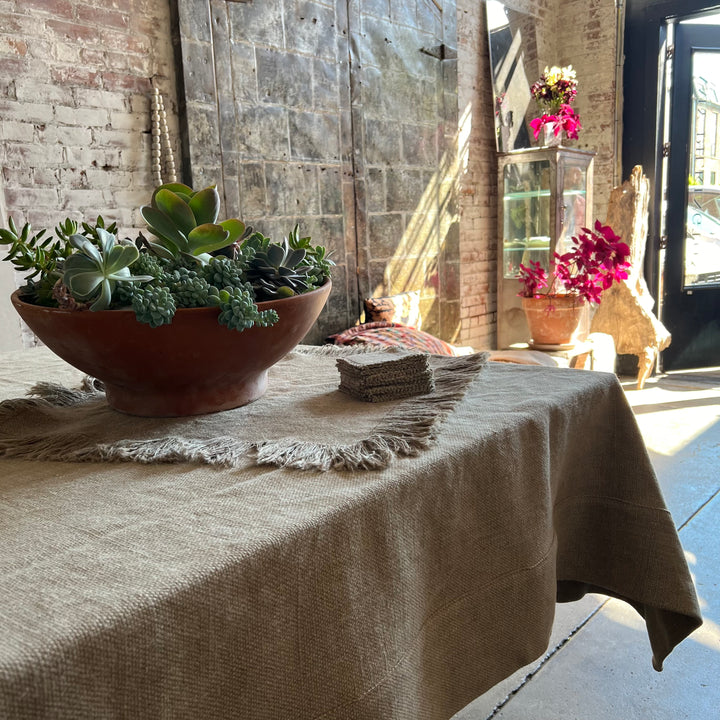 Artisan Heavy Linen Tablecloth