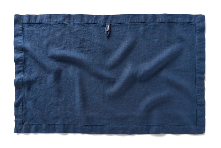 Navy Linen Spa Bath Sheet