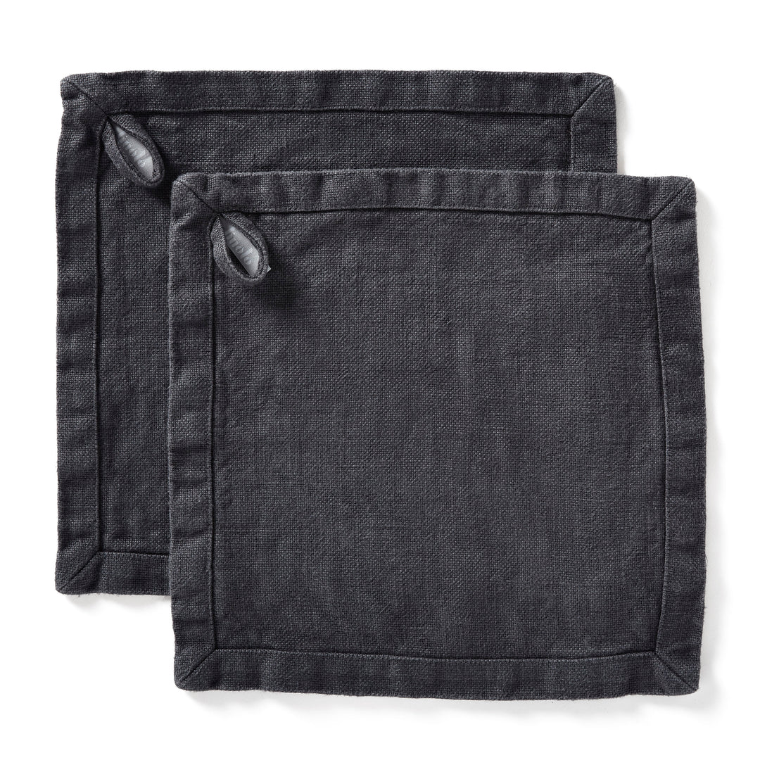 Graphite linen spa wash cloth