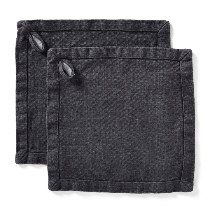 Graphite linen spa wash cloth