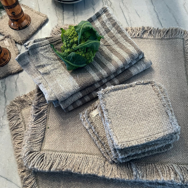 Fringed Linen Towel