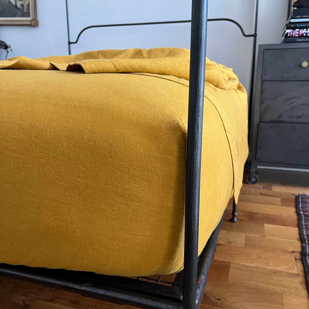 Beeswax Linen Fitted Sheet