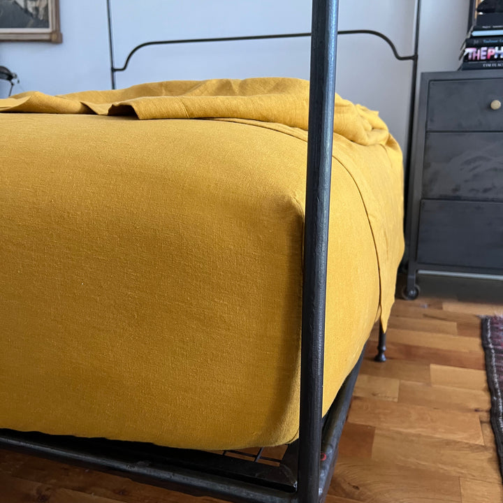 Beeswax Linen Fitted Sheet