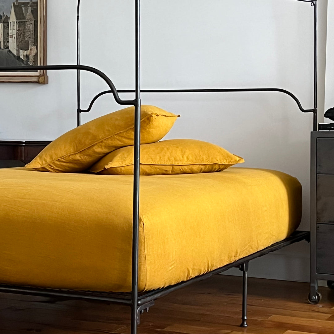 Beeswax Linen Fitted Sheet