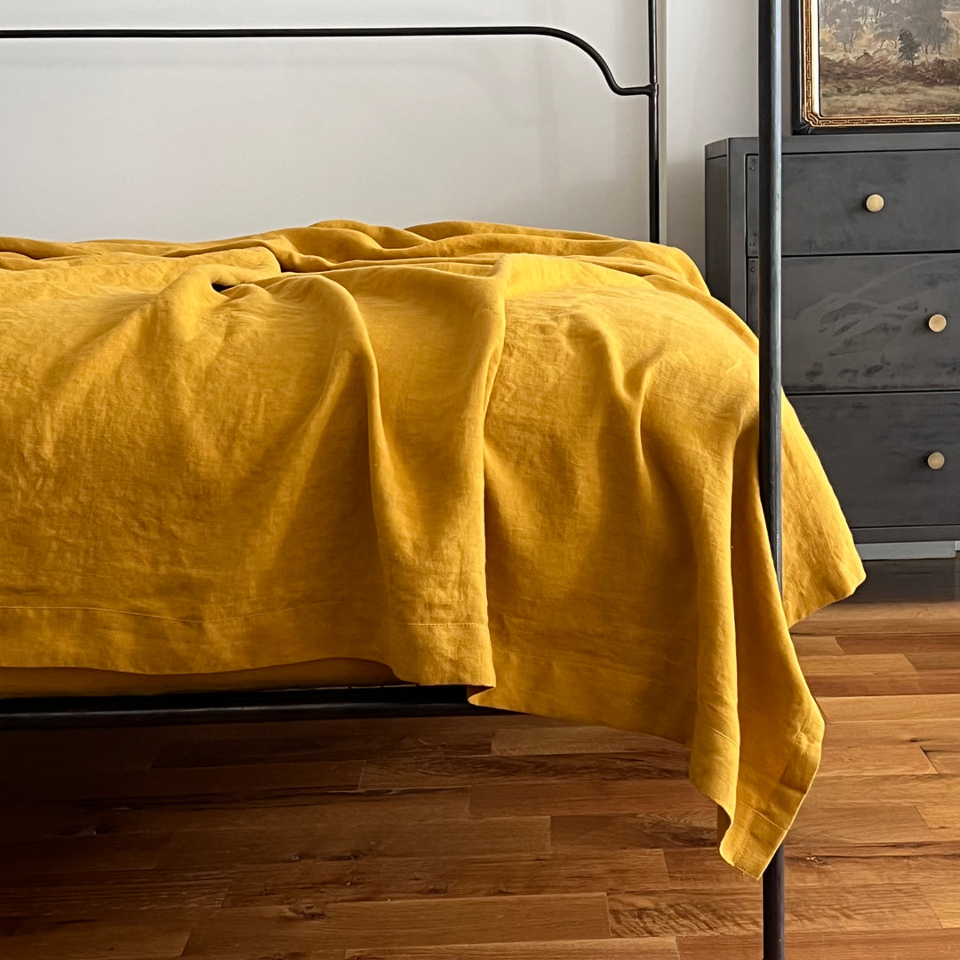 Beeswax Linen Flat Sheet