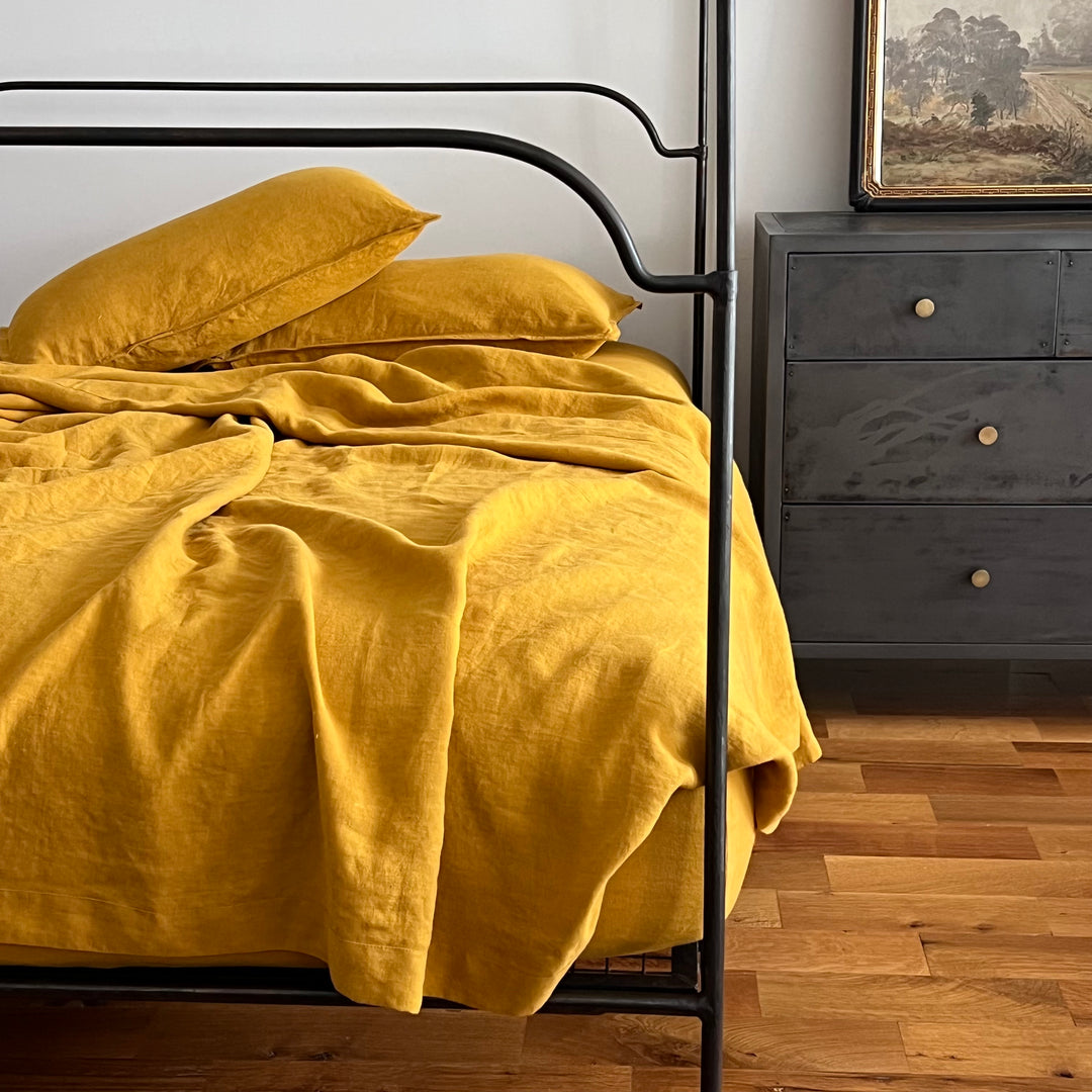 Beeswax Linen Sheet Set