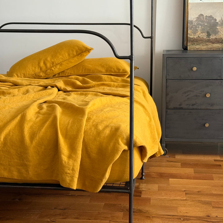 Beeswax Linen Sheet Set