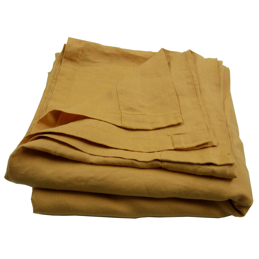 Butternut 100% linen flat sheet