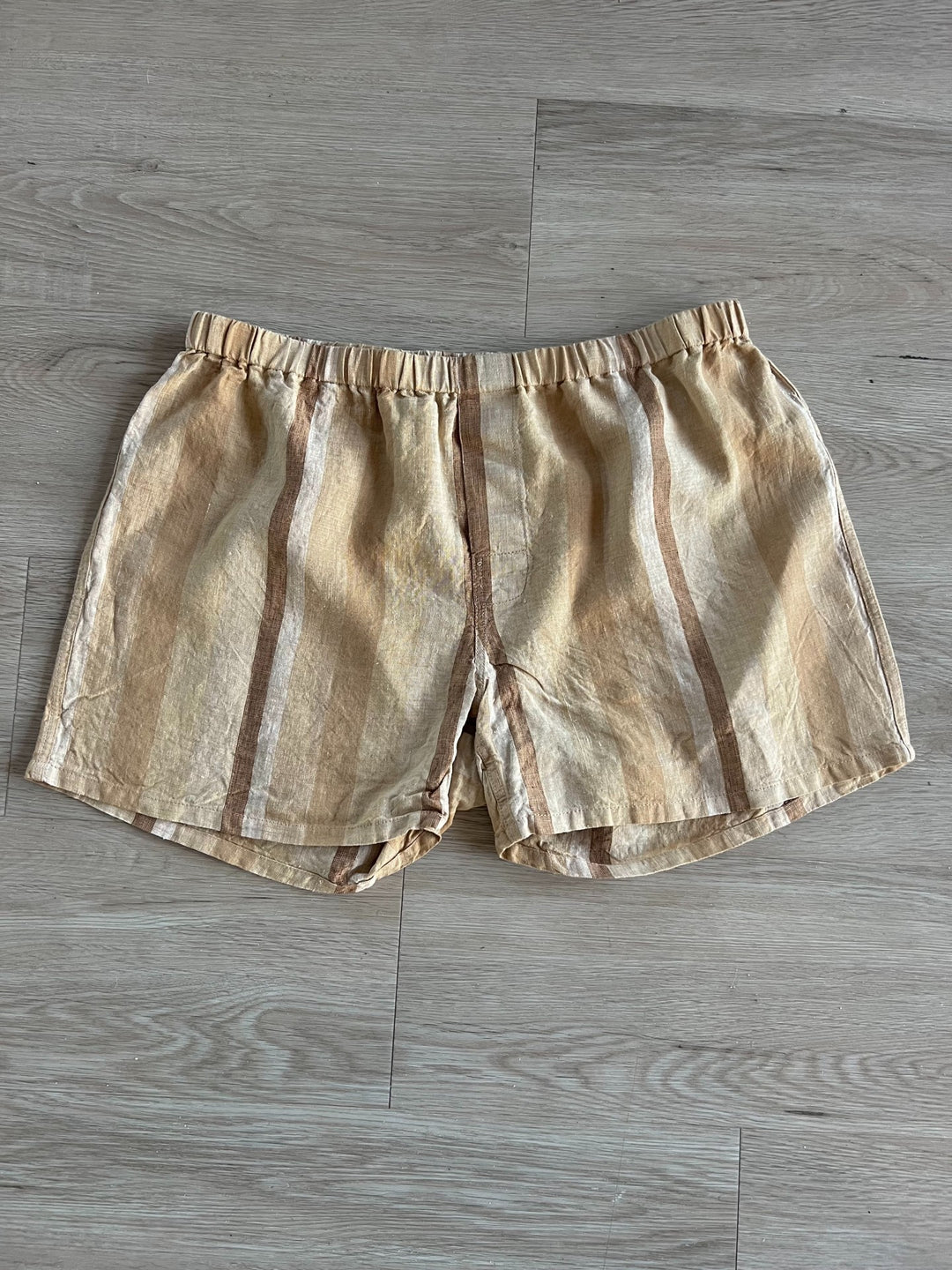 Brown Stripe Boxer Shorts