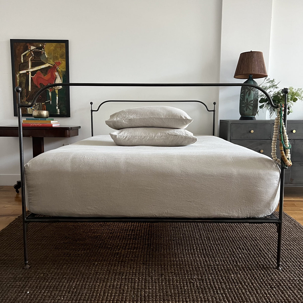 Eco Natural Belgian Linen Fitted Sheet