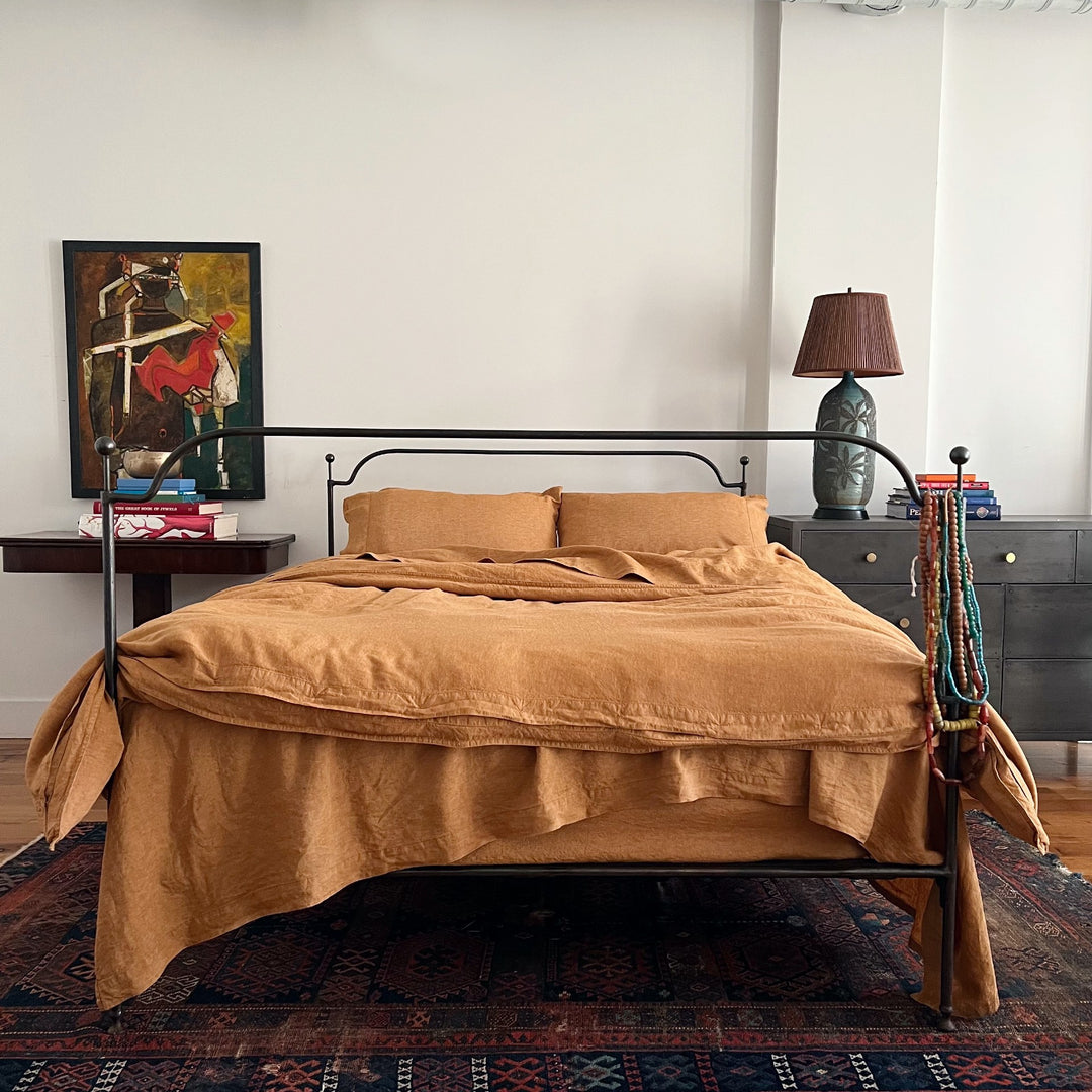 Harvest Gold Linen Duvet cover