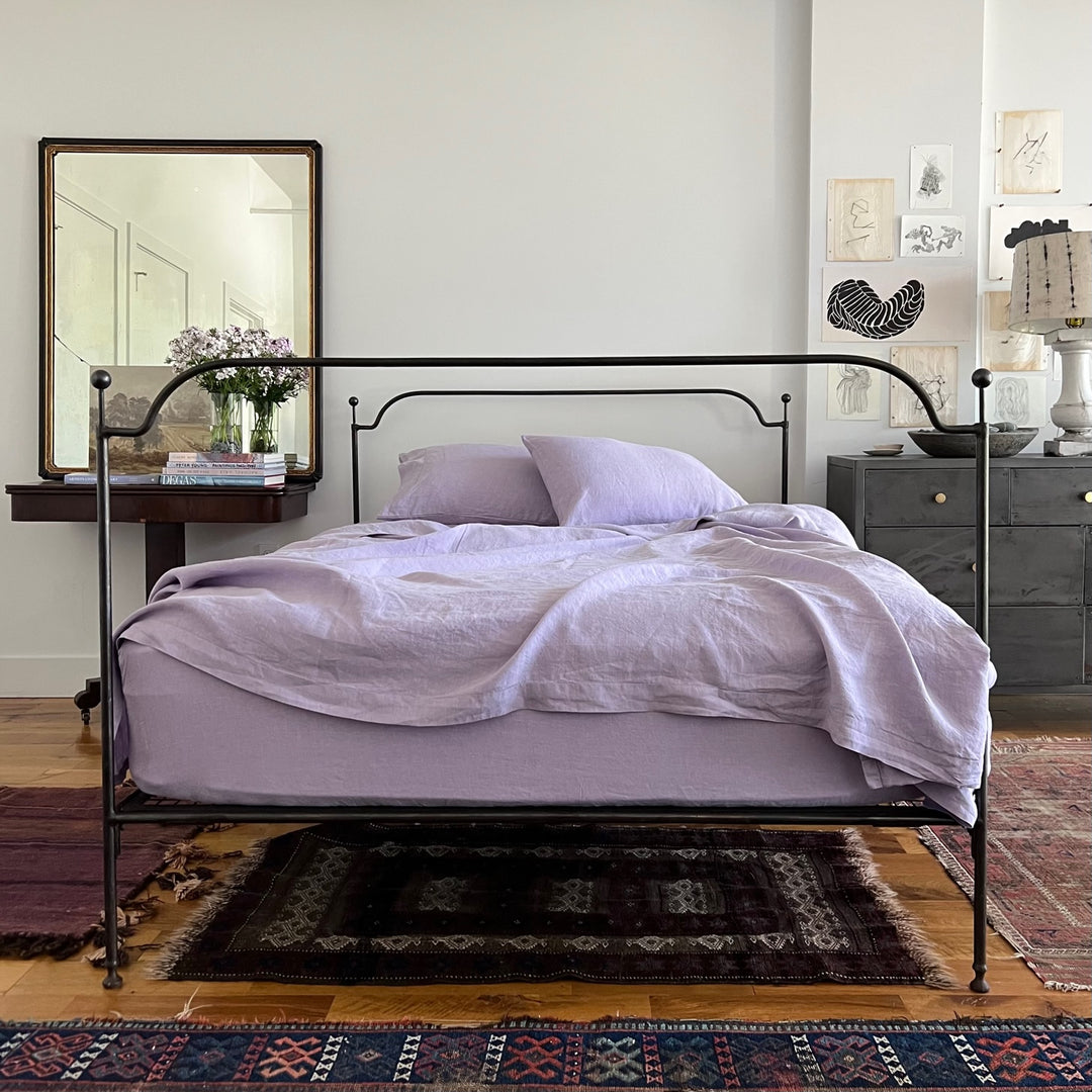 Lavender Linen Pillowcase