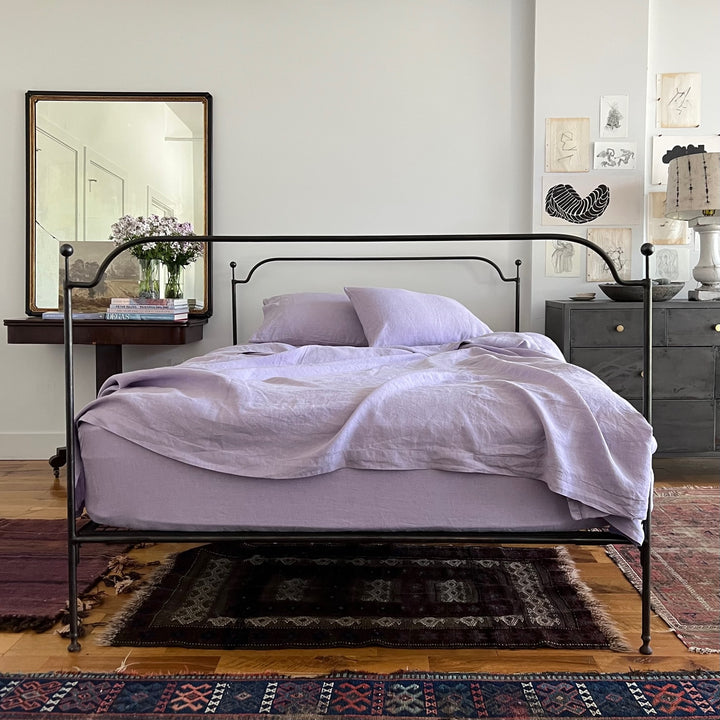 Lavender Linen Pillowcase
