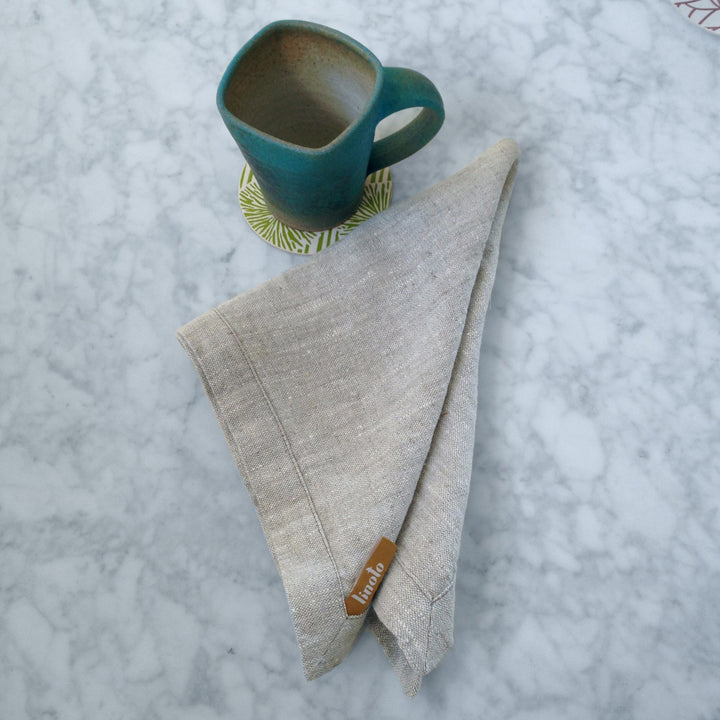 100% linen oatmeal napkin 
