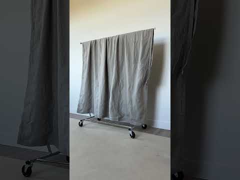 Warm Gray Lightweight Linen Blanket