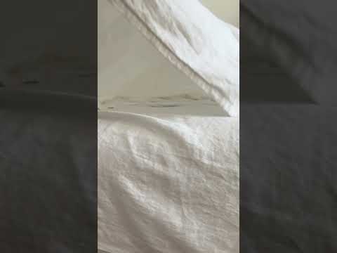 White Lightweight Linen Blanket