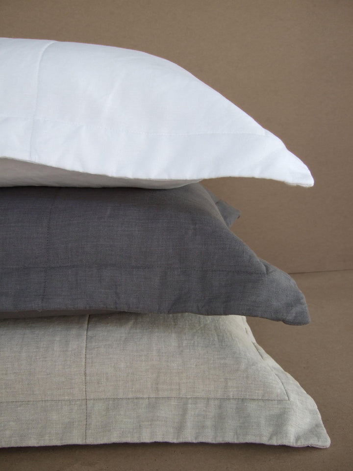 Eco White Belgian Eco Linen Pillowcase