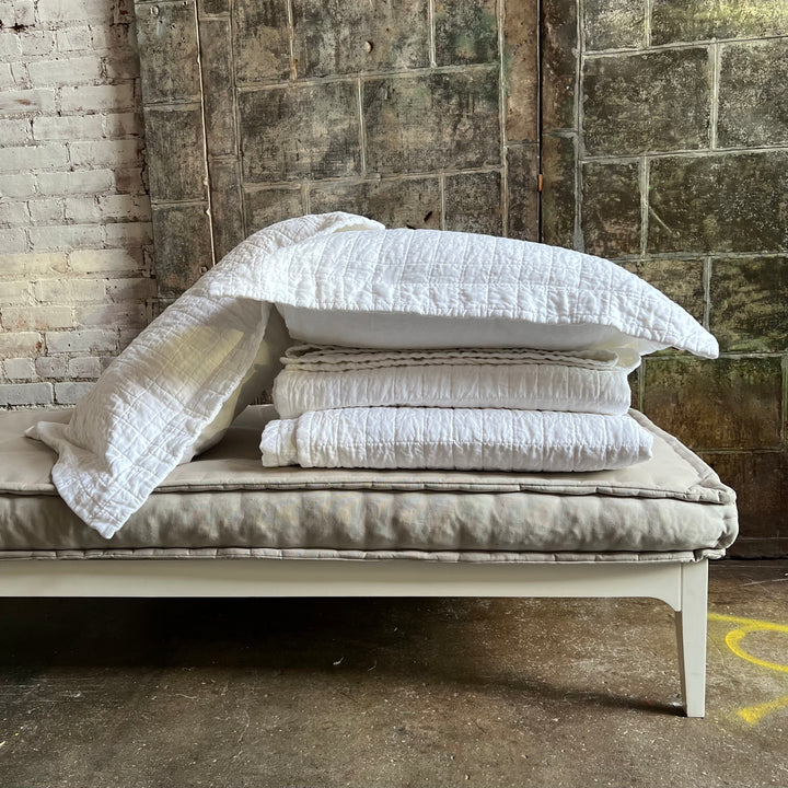 White Linen Pillowcase